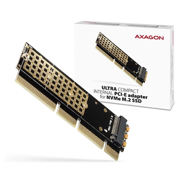 PCEM2-1U notranji adapter PCIe x16/x8/x4, reža M.2 NVMe M-key, 1U