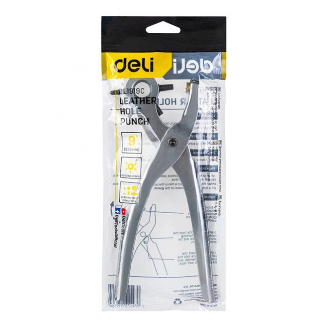 Luknjač za usnje 9" Deli Tools EDL1919C (srebrna)