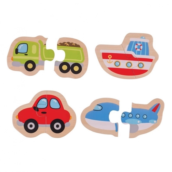 Bigjigs Toys Enostavna sestavljanka Prevozna sredstva