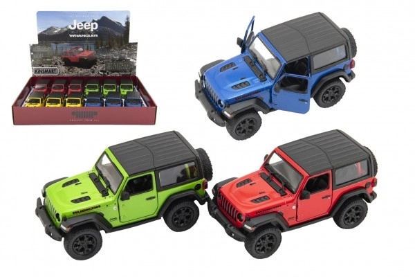 Kovinski avto Kinsmart Jeep Wrangler 2018 na vzvratno vleko 12,5cm