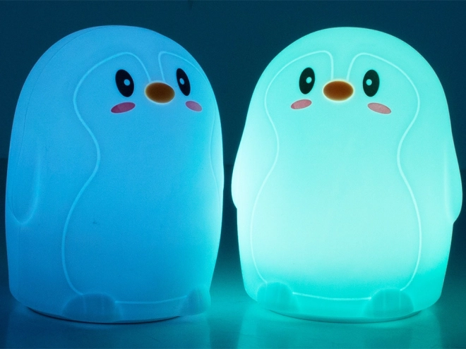 Otroška nočna lučka pingvin RGB