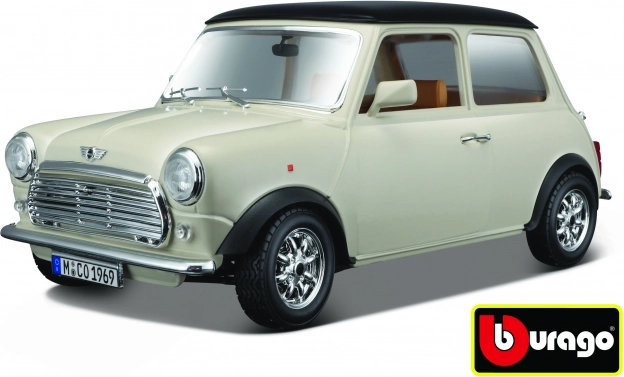 Kovinski model Mini Cooper 1969 Bburago 1:18 bež