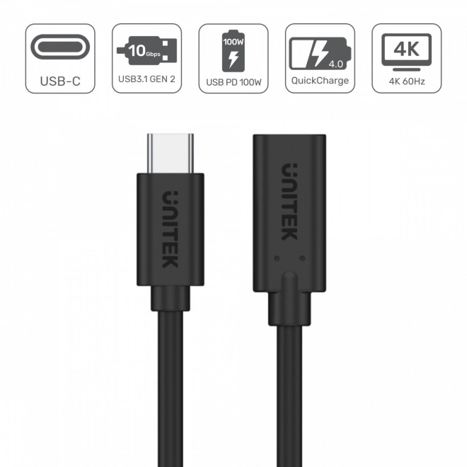Univerzalni podaljševalni kabel USB-C Unitek 1m