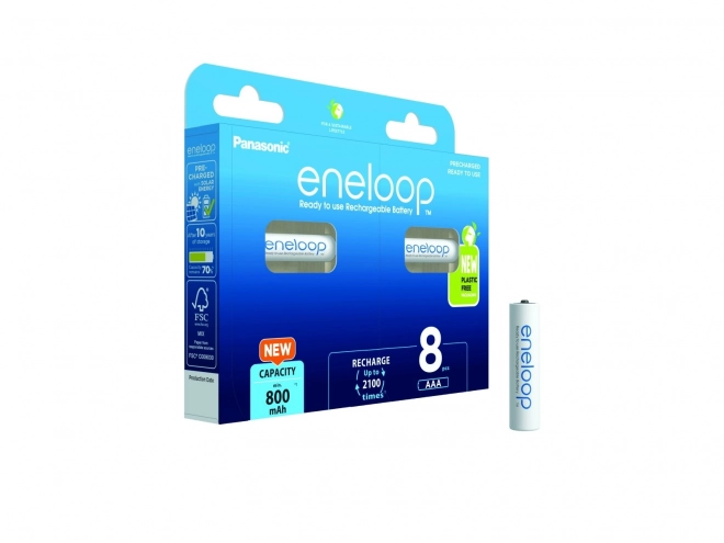Polnilne baterije Eneloop AAA 800 mAh 8 kos