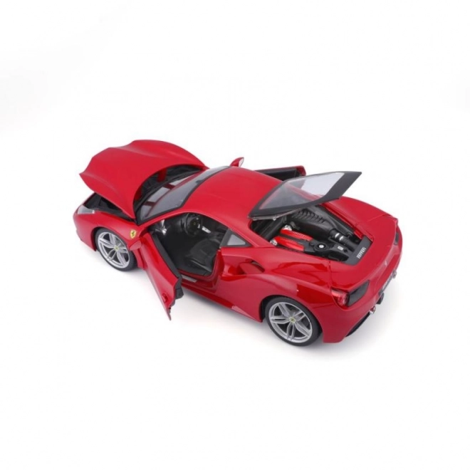 Kovinski avto Ferrari 488 GTB rdeč