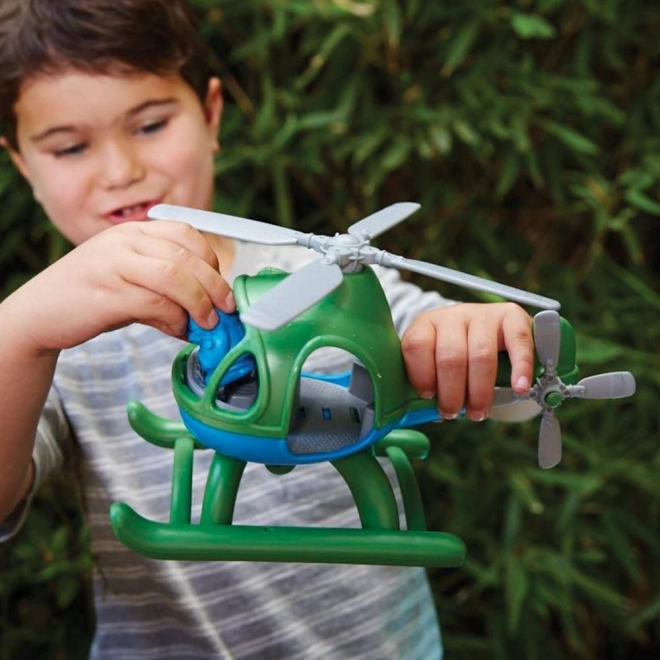 Helikopter Green Toys modra