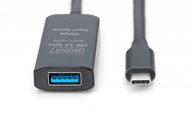 Aktivni podaljševalni kabel USB 3.2 Gen1 5Gbps USB-C - USB-A, 5m