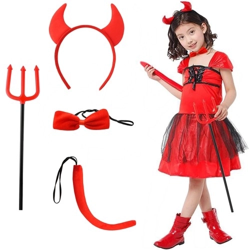 Kostum hudiča - set 4 deli S22140