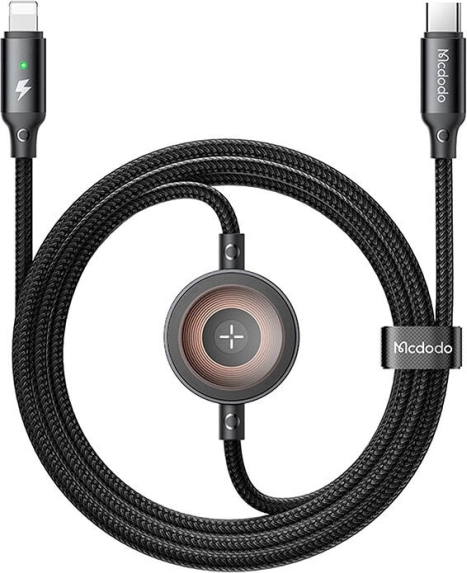 Mcdodo 2v1 USB‑C na Lightning kabel in polnilec za Apple Watch 36 W, 1,5 m