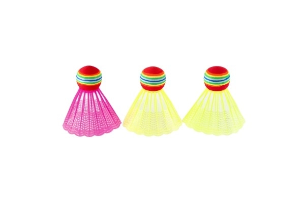 Badminton set otroški kovin/plastika 2 loparji + 3 žogice 2 barvi v mrežici 23x45x6cm