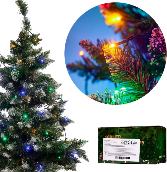 Božična LED veriga 10 m, 100 LED, 8 načinov – Večbarvno