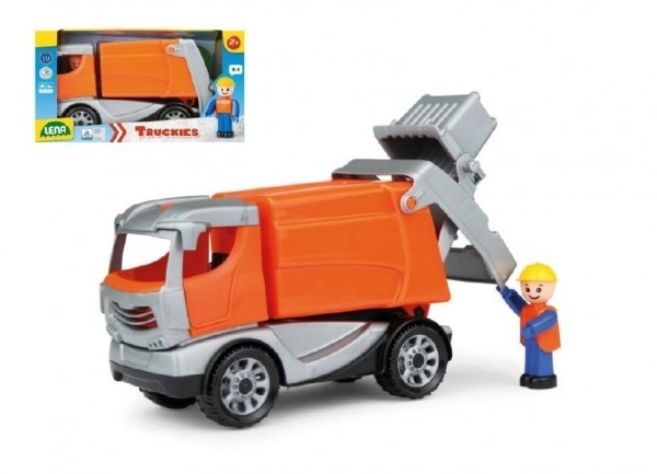 Auto Truckies smetarji plastika 25cm z figurico v škatli 24m+