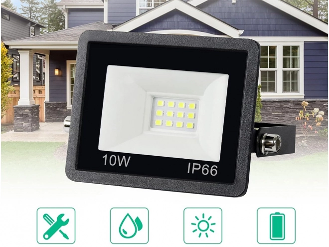 Zunanji LED halogenski reflektor 10W 6000K vodotesen