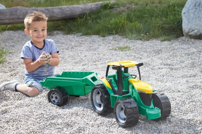Lena traktor brez žlice in bagra s prikolico