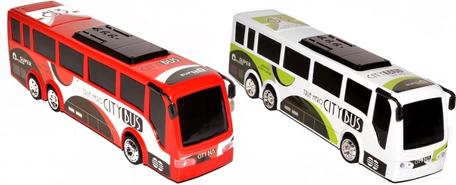 Plastični avtobus 35 cm – 2 barvi