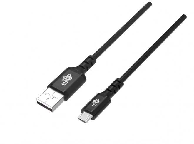 USB kabel TB 1m silikonski črn s hitrim polnjenjem