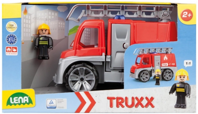 Auto Truxx gasilci plast 29cm s figuro v škatli 39x22x16cm 24m+
