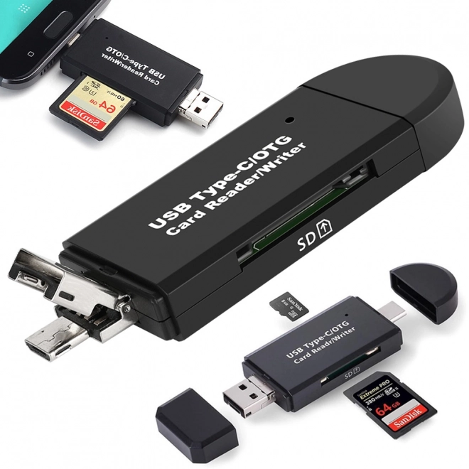 Univerzalni čitalnik kartic USB-C in Micro USB