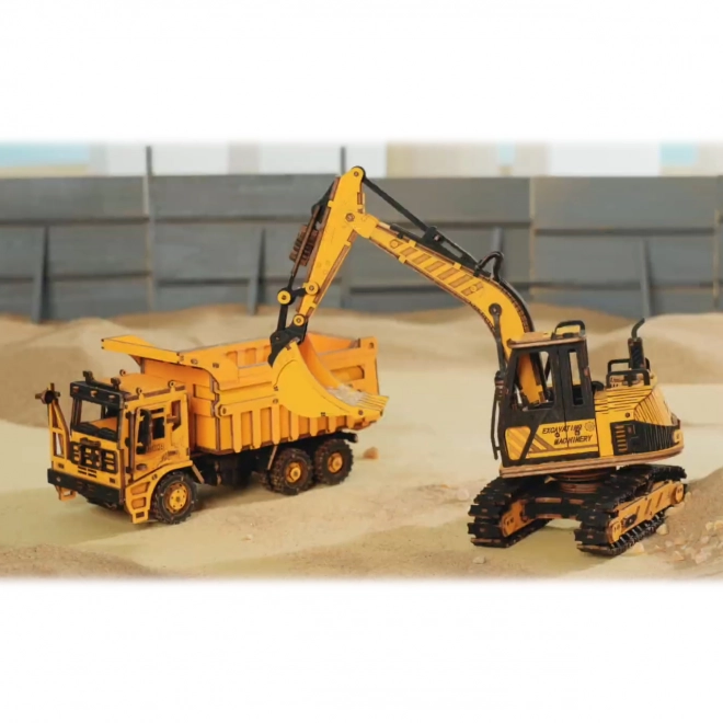 RoboTime lesene 3D puzzle - Bager