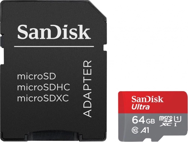 Karta SanDisk Ultra microSDXC 64GB A1 s adapterjem