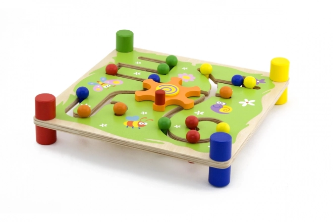 Viga Tapkaj in Sledi Montessori Lesena Didaktična Igra
