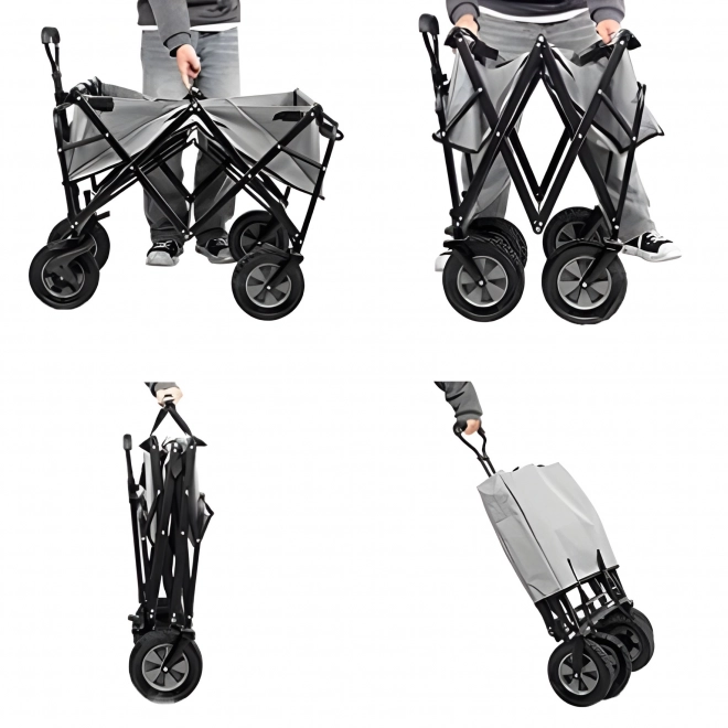 Zložljiv transportni voziček MultiGarden 47x105 cm, oranžen