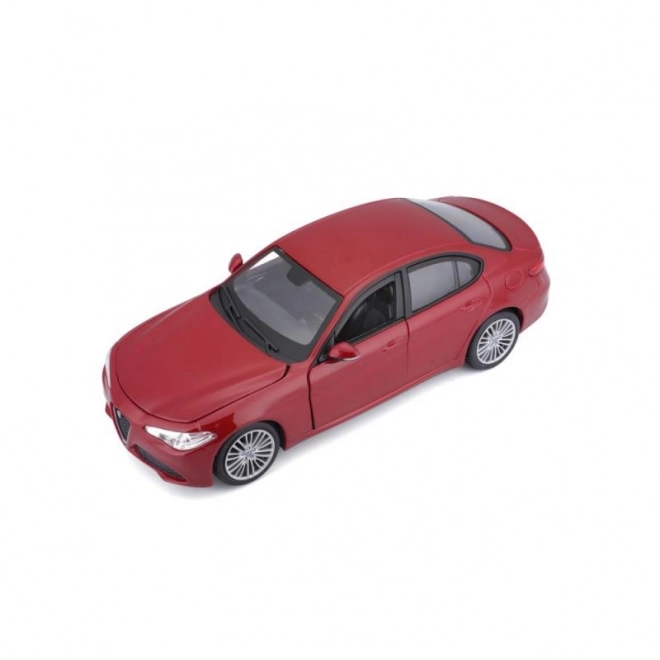 Bburago 1:24 Alfa Romeo Giulia (2016) Metalik rdeča 18-21080