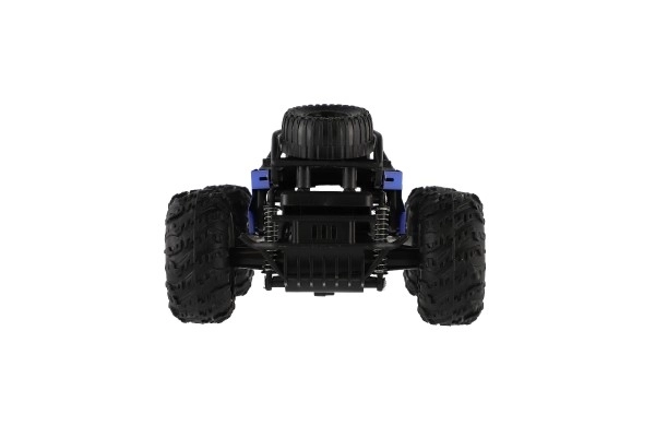 Auto RC buggy terenski modri 22cm plast 2,4GHz na baterije + polnilni paket v škatli 32x16x18cm