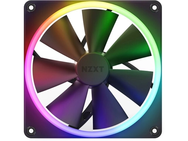 NZXT F140 RGB ventilator 140mm črn
