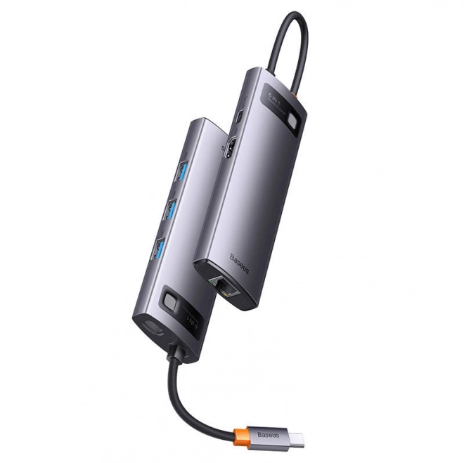 Baseus StarJoy 6v1 USB-C razdelilnik z več priključki