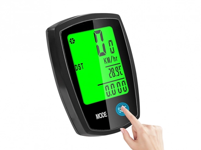 Brezžični vodoodporni tahometer z LCD zaslonom za kolo