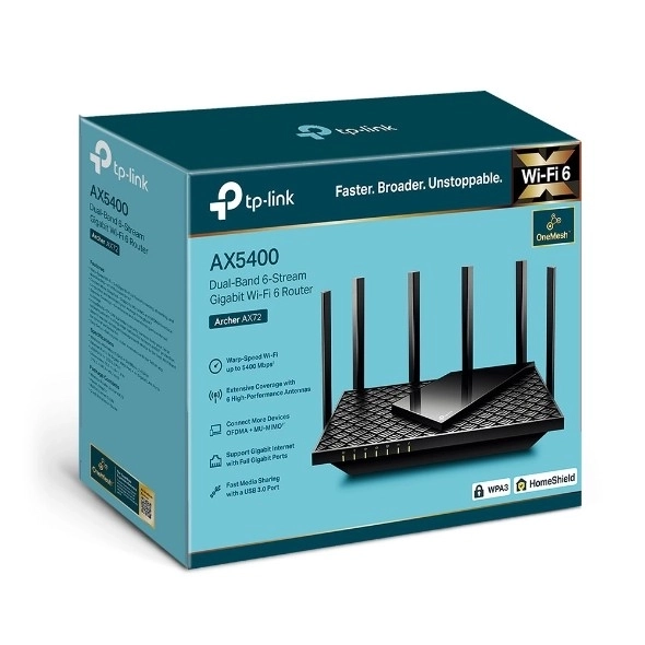 Wi-Fi usmerjevalnik TP-Link Archer AX72