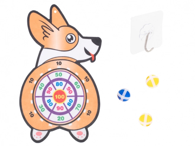 Otroška igra Corgi tarča s suhim kroglicami