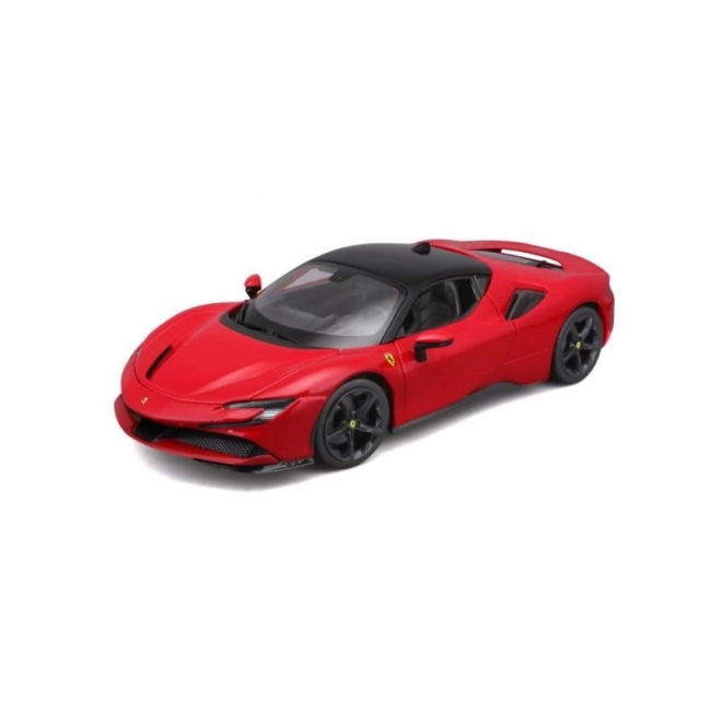 Kovinski model Ferrari SF90 Stradale rdeč 1:18