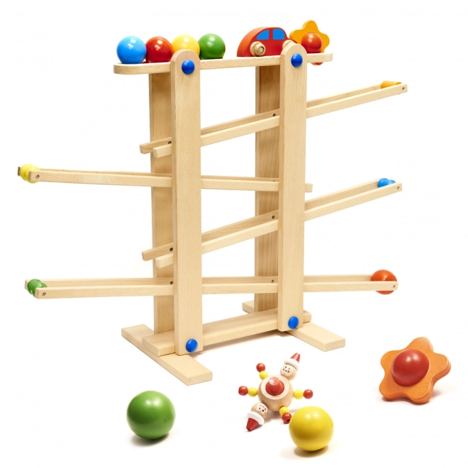 Lesena montessori kroglična steza XXL