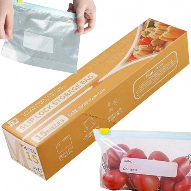 Zip-lock vrečke za živila 1200 ml