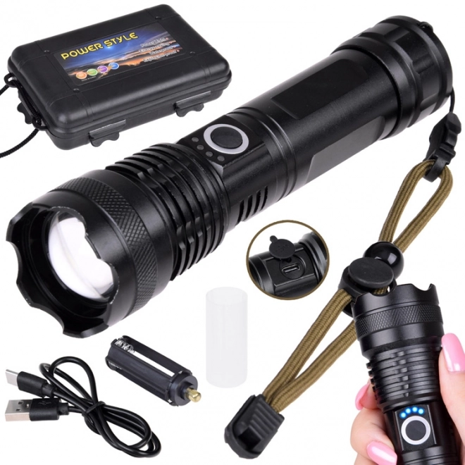 Zmogljiva LED svetilka USB vodoodporna