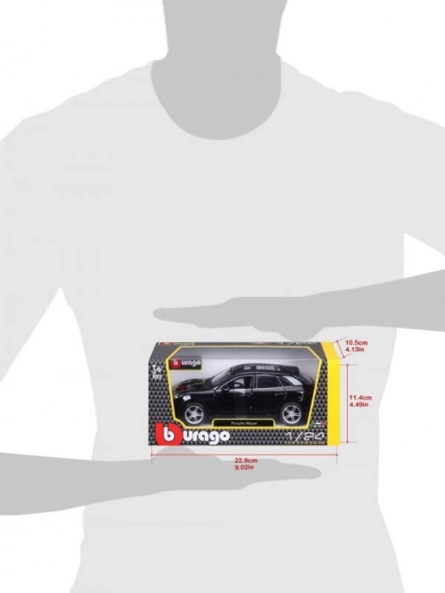 Bburago 1:24 Porsche Macan črna 18-21077