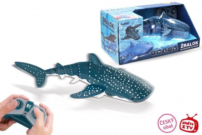 RC morski pes za vodo 35 cm - češki ovitek