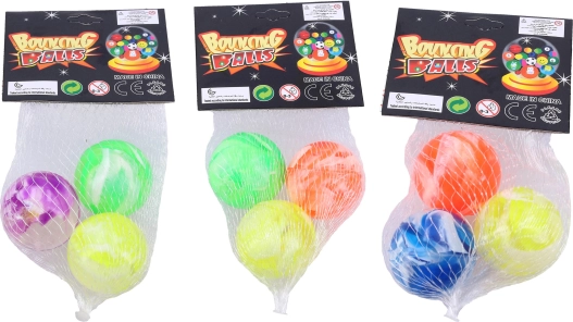 Komplet 3 skakalnih žogic 3,5 cm