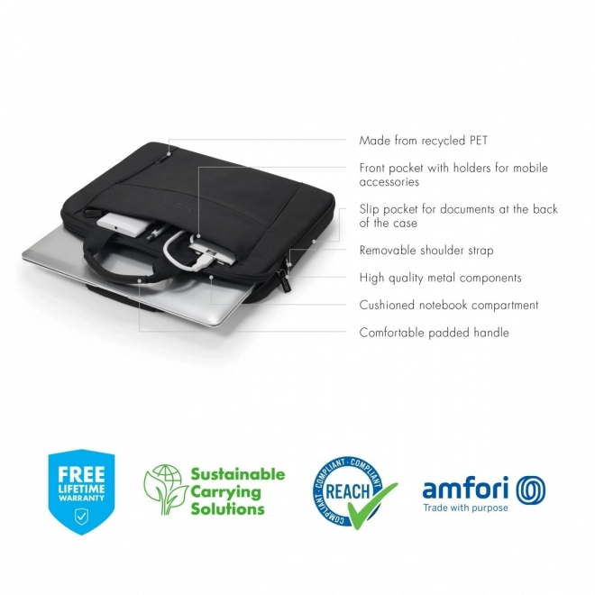 Eco Slim Case BASE 15-15.6 palcev črna
