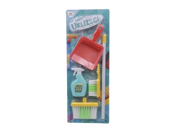 Čistilni set/čistilka z dodatki plast 5 kos na kartici 21,5x57,5x5cm