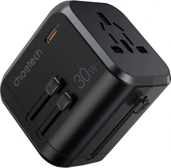 Potovalni adapter Choetech PD5008 s tehnologijo GaN