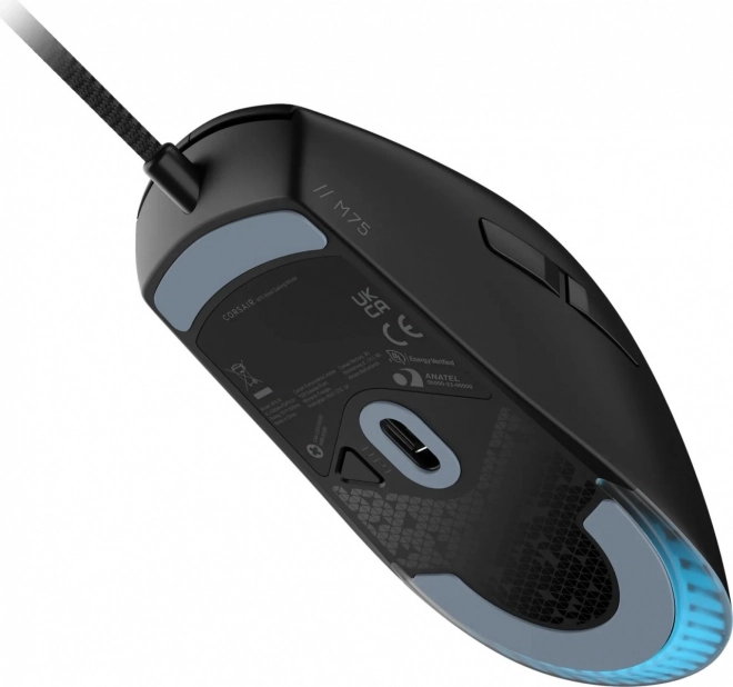Igralna miška M75 RGB črna