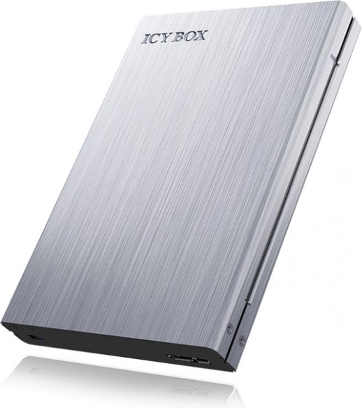 ICY BOX zunanje aluminijasto ohišje za 2,5" SATA disk z zaščito pred zapisovanjem (USB 3.0 UASP)
