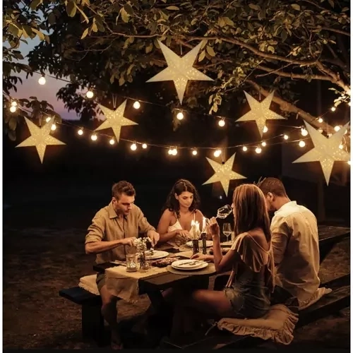 Svetleča papirnata zvezda LED 50 cm