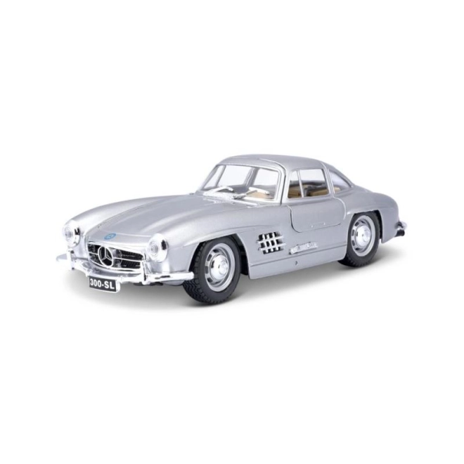 Bburago 1:24 Mercedes Benz 300SL srebrna 18-22023