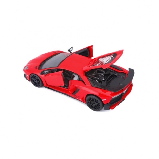Kovinski model Bburago Lamborghini Aventador rdeč 1:24