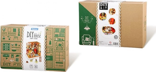 Samova študijska soba - Knjižnica DIY Minijaturna hiša za punčke