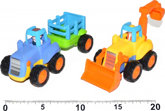 Traktor ali bager s vztrajnikom 16 cm